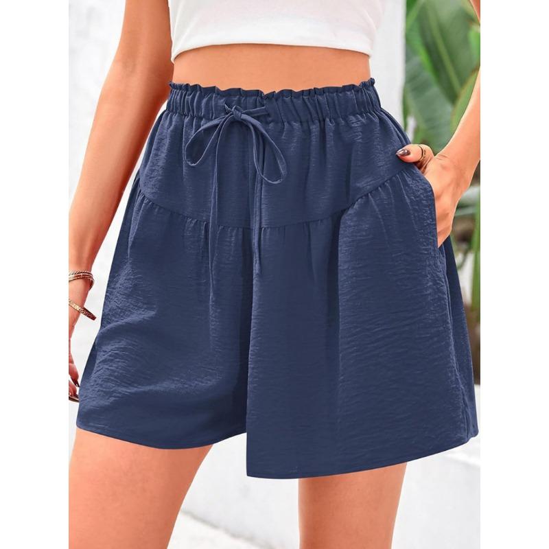 Summer New Women's Beach Casual Fashionable Elegant and Versatile Shorts