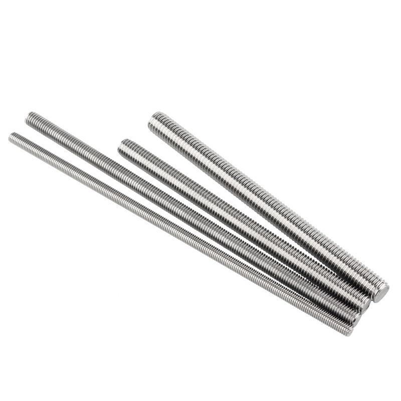 High-Strength Black Galvanized 304 Stainless Steel Fully Threaded Rod, 1 Meter