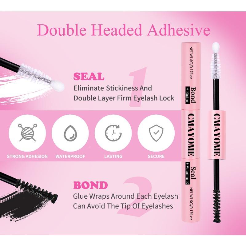640 Tufts DIY Single Tufts of Hair 9-16mm Natural Dense D Song Segmented False Eyelash Extension Set