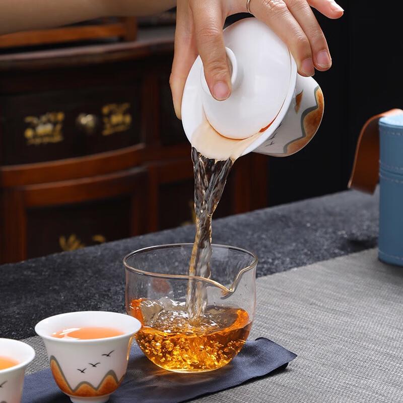 Portable Glass Gaiwan Travel Tea Set
