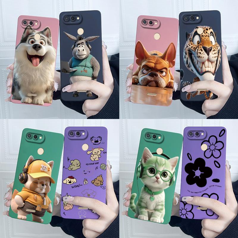 For Xiaomi Redmi 6 5 Plus 5A 4A 4X Case Advanced Sense Pretty Cartoon Flower Liquid Silicone Soft TPU Protective Back Cover Capa