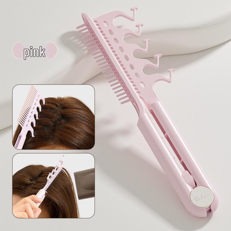 Fluffy Cushion Brush: High Skull Massager & Curl/Straight Comb