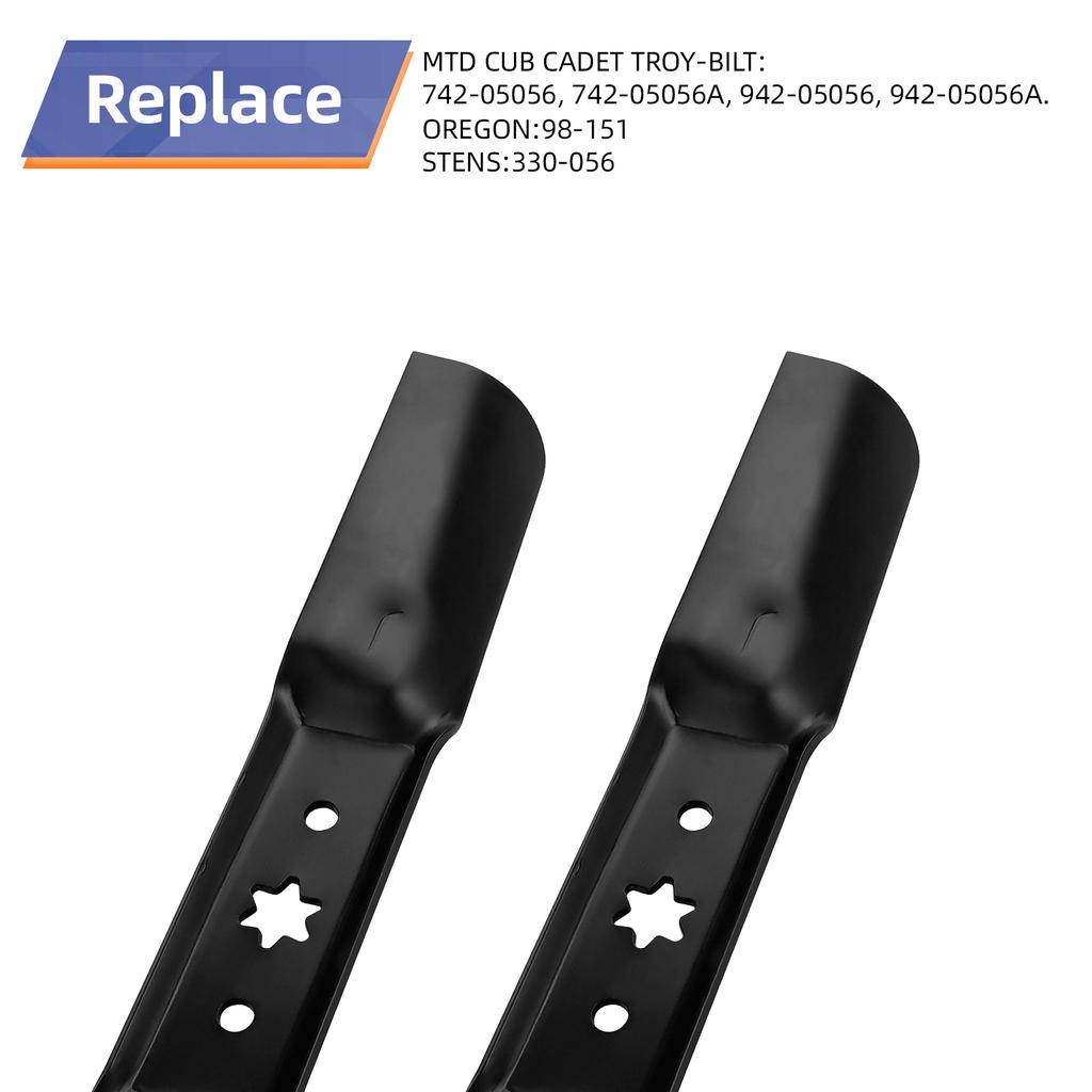 3Pcs Replacement Lawn Mower Blade Set 18 4Celsius7   Stainless Steel Mower Blades Compatible with       742-05056, 742-05056A, 942-0