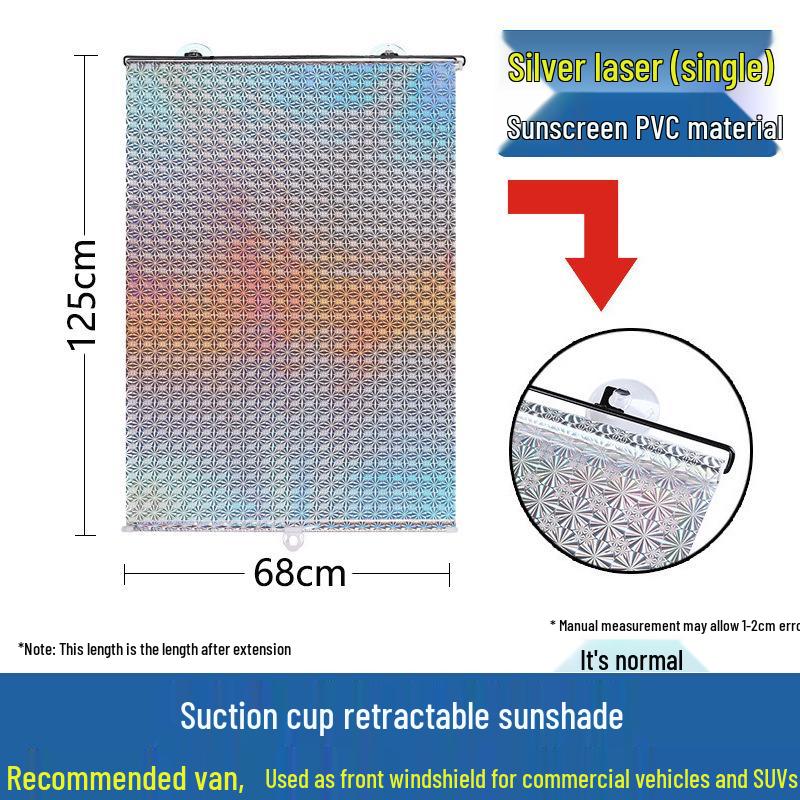 Automatic Retractable Car Window Sunshade Curtain