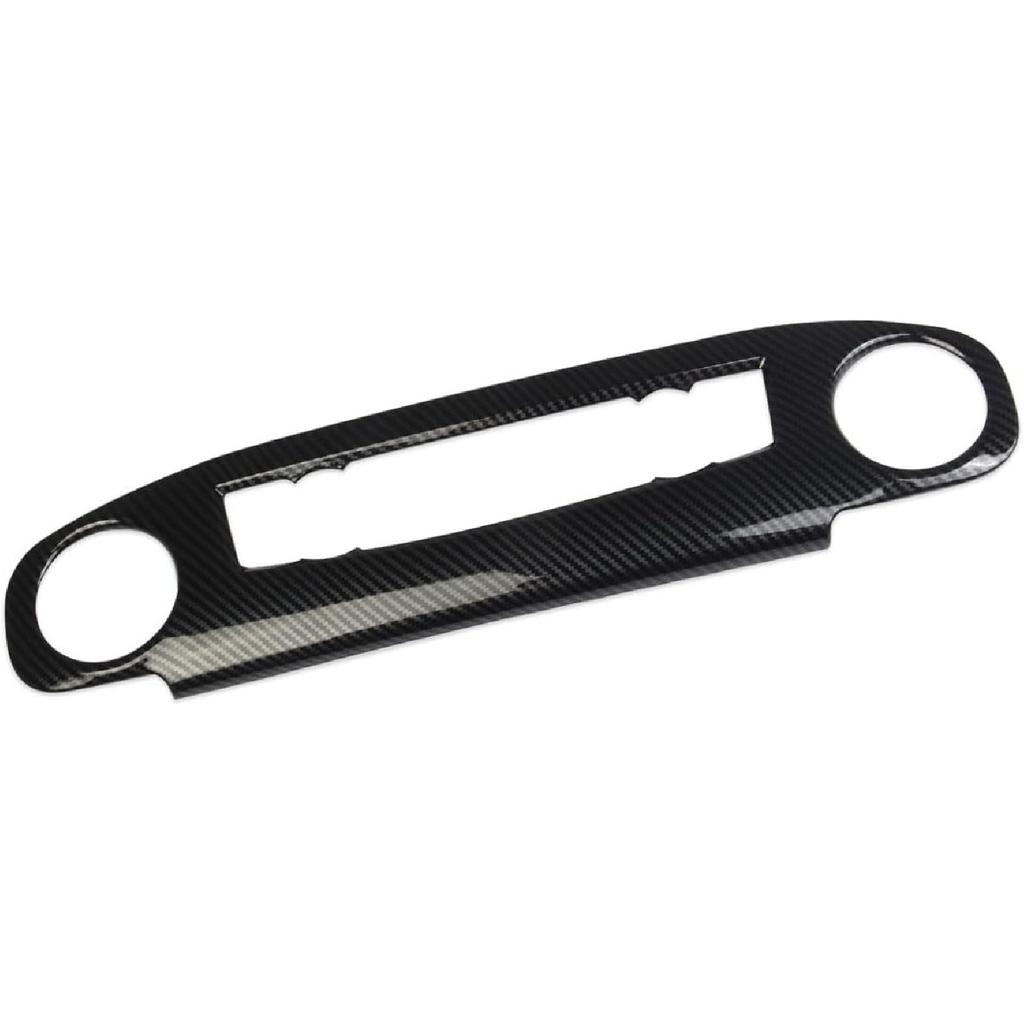 Korlot Carbon Fiber Center Console Air Conditioner Panel AC Cover Trim for Nissan Frontier 2022-2024