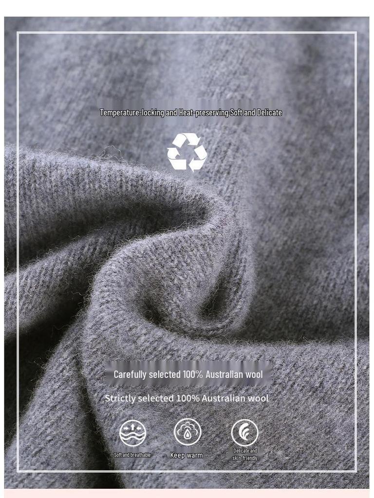 Kids' Pure Wool Round Neck Cardigan - Autumn & Winter Thick Sweater for Boys & Girls