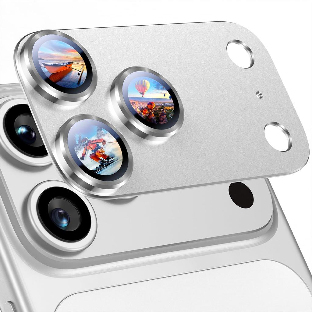 Metal Tempered Glass Camera Lens Protector Film Cover for iPhone 17 Air 17 Pro Max 17Pro One Piece Frosted Armor Lens Film Phone Accessory