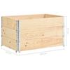Raised Beds 3 pcs 50x100 cm Solid Pine Wood