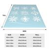 Christmas Snowflakes Pattern  Blanket Soft Warm Flannel Throw Blanket Plush for Bed Living room Picnic Travel Home Couch