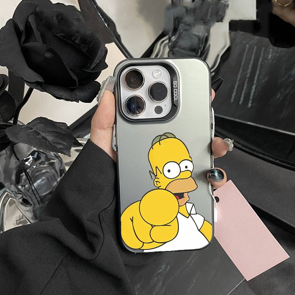 Anime T-The S-Simpsons-s Phone Case For IPhone 16 17 15 14 12 13 Pro Max white Color Shockproof Cover