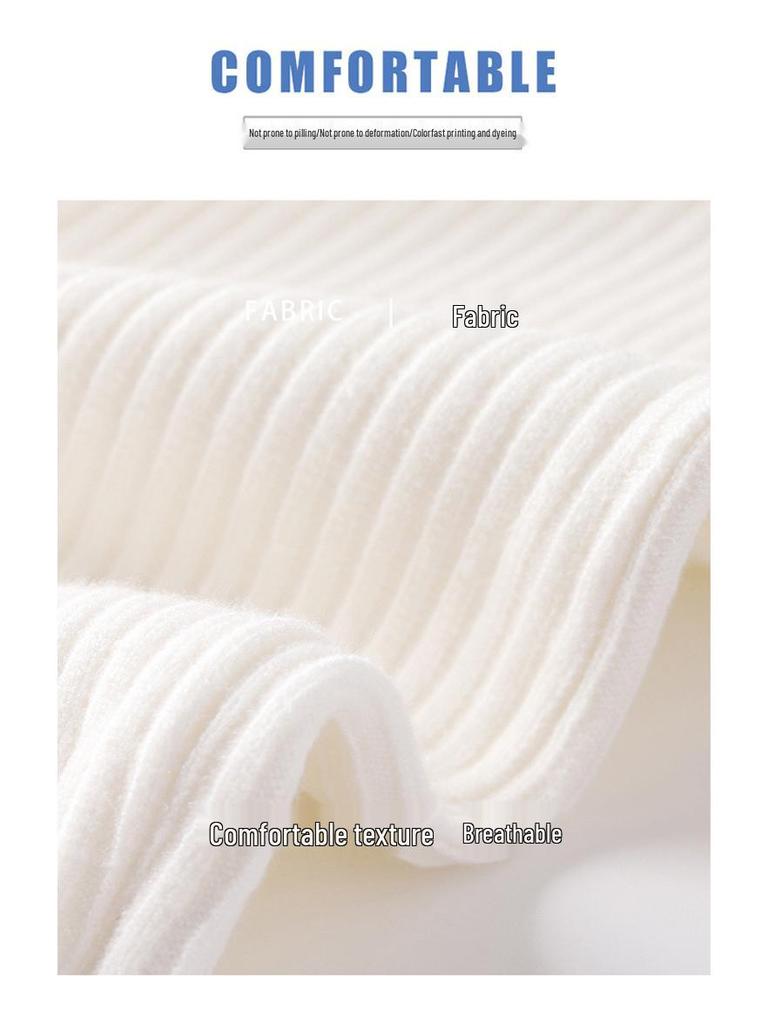Men's Winter Thickened Turtleneck Sweater - Trendy Solid Color Youth Knitwear with Long Collar