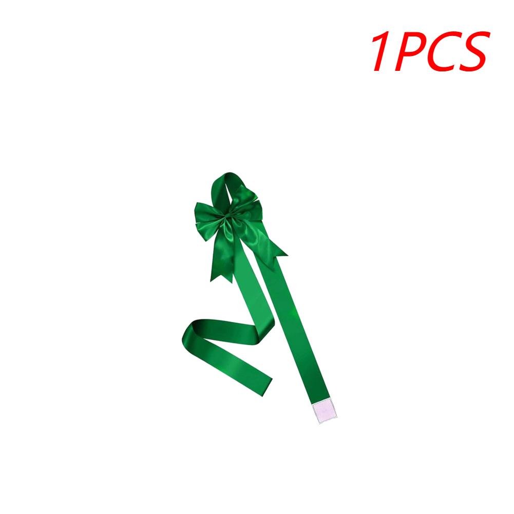 1/2 Pcs Large Christmas Cabinet Ribbon Bows Cabinet Door Bows Festive Large Xmas Bows for DIY Thanksgiving Fall Christmas Party