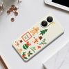 For Xiaomi Redmi Turbo 4 5G/Poco X7 Pro 5G Case Christmas Snowman Pattern Printing Straight Edge TPU Phone Back Cover