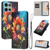 For Motorola Moto G86 Power 5G/Motorola Moto G86 5G Wallet Case Pattern Printing PU Leather Phone Cover with Lanyard