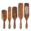 Heat Resistant Colander Spoon Teak Wood Teak Tableware  For Nonstick Cookware