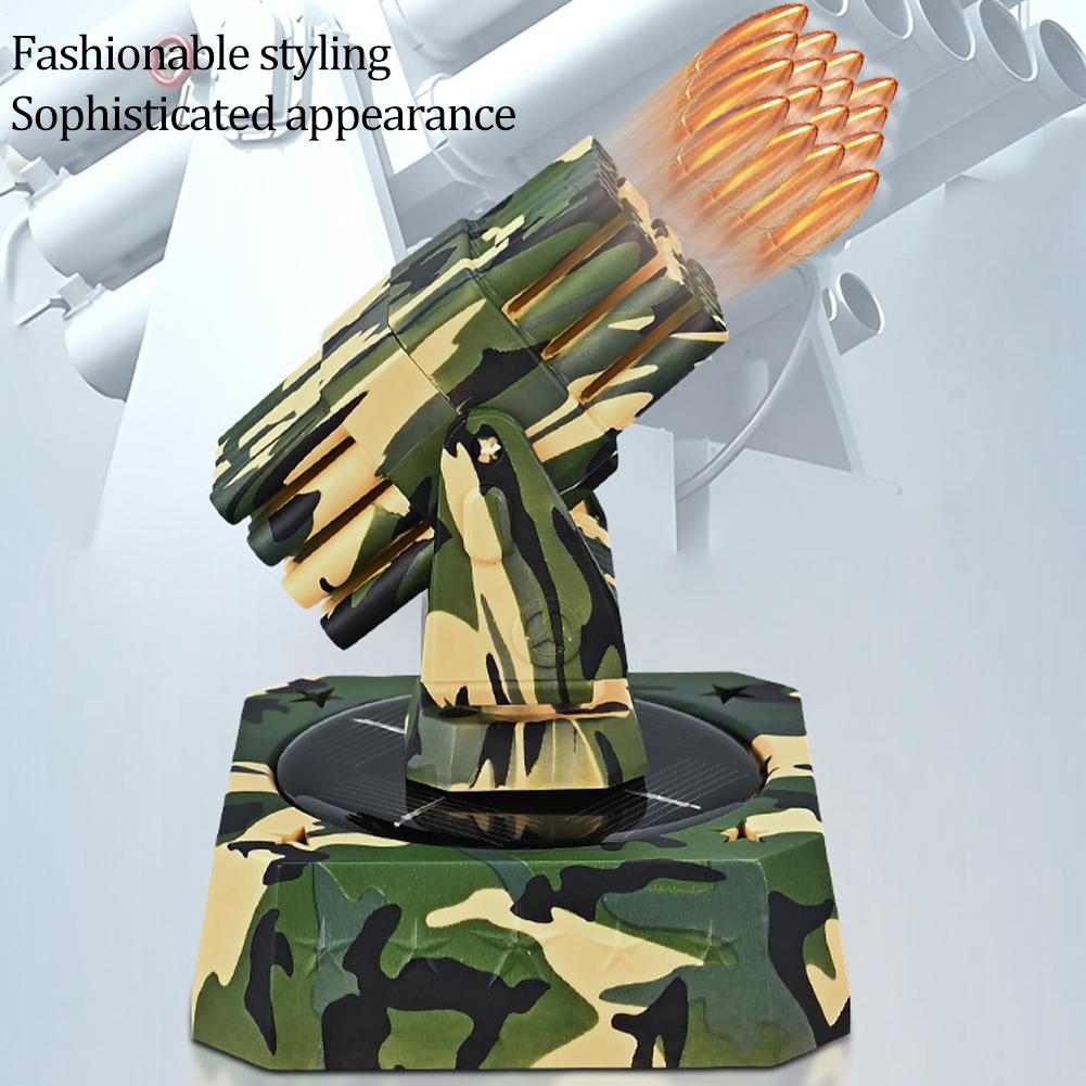Solar Powered Rotating CIWS Model Car Air Freshener, Cool Style Automatic Car Perfume Decor, Novelty Gift for Men W3J4