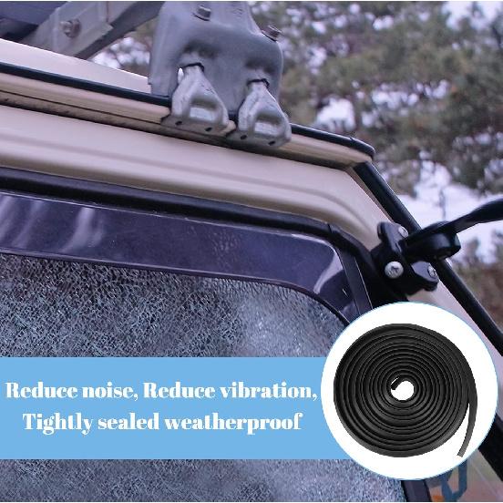 Kingdder Rv Window Seal Kit 1/2'' x 1/4'' Weather Stripping Rv Rubber Stationary Window Edge Locking Gasket, Seal Strip for Boat Car Truck Camper,