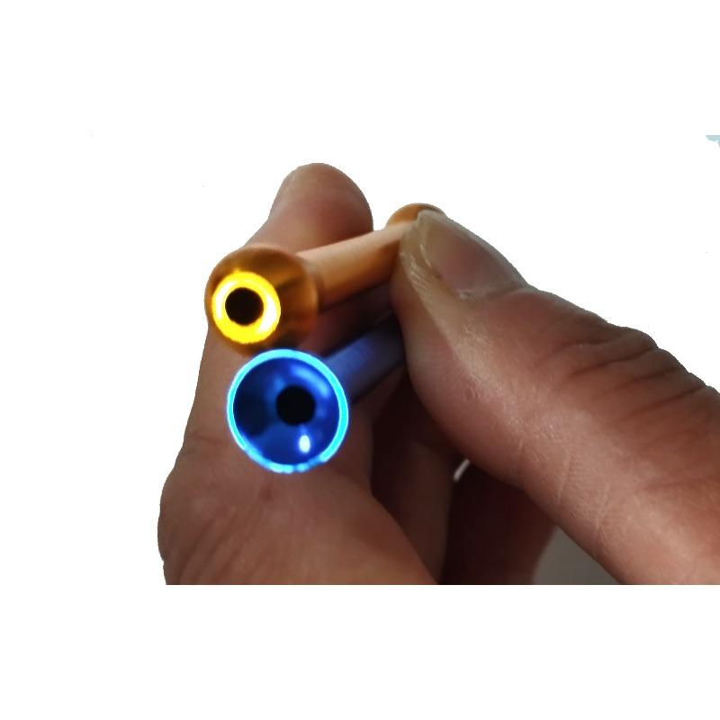 Metal High Quality Portable Snuff tube Fashionable trend Snuff pipe 64mm Aluminum Alloy Mini Straw Cool Gadget for Men Gift