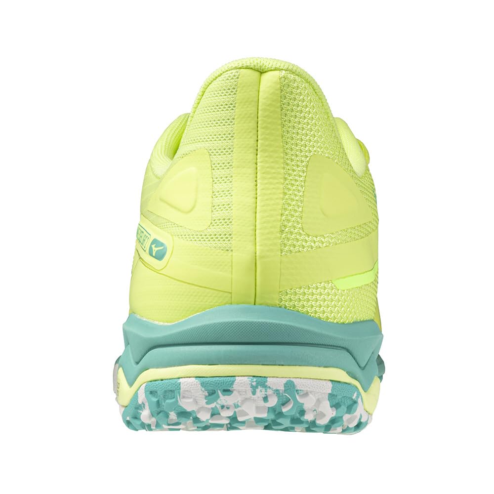 Tennis Shoes Wave Exceedrite 2 OC Artificial Grass Court Club Activities Lightweight Soft Tennis Hard Tennis Yellow X Green X White Cm 2E [Mizuno]