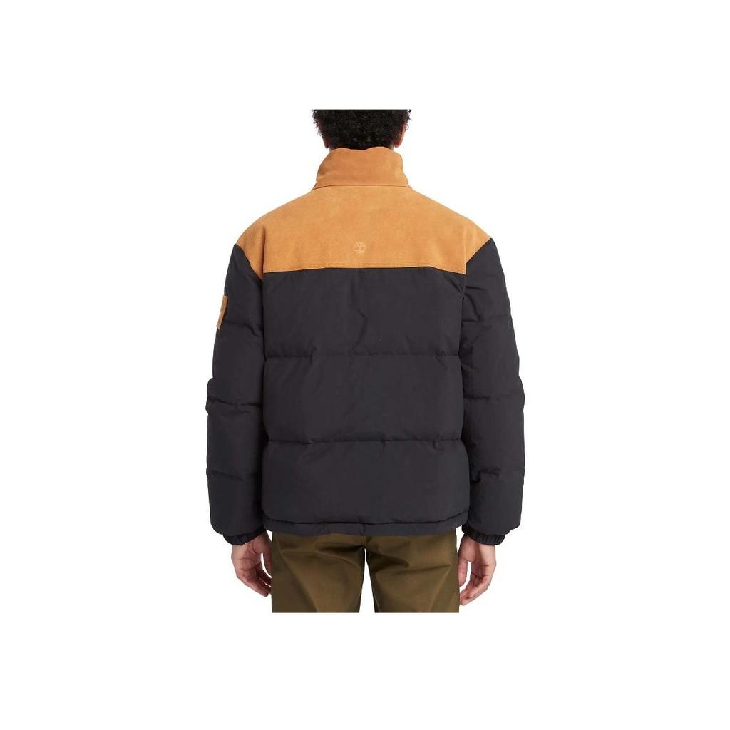 Timberland Color Block Stand Collar Zip Long Sleeve Jacket Men Jacket Black TB0A6G2N001