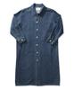 Demaden Art Bag Print Denim Long Coat