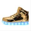 Children's light shoes led luminous shoes charging sports shoes high-top baby shoes male and female students female board shoes