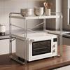 Countertop Microwave Rack with Metal Frame Long-Lasting Kitchen Appliance