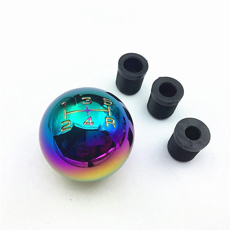5Speed Aluminum Ball Style Manual Gear Stick Shifter Shift Knob Lever Colorful