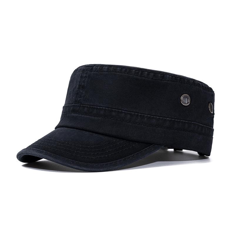 Men's Large Washed Cotton Military-Style Soft Top Duckbill Sun Hat