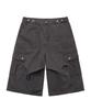 LXT Washed Cotton Wide Cargo Bermuda Pants [Charcoal]