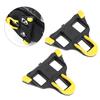 Gelb Schwarz Rennrad Cleats Gummi 6 Grad Float Fahrrad Cycling Pedal Cleat mit Zubehör und Werkzeugen für Shimano SPD-SL
