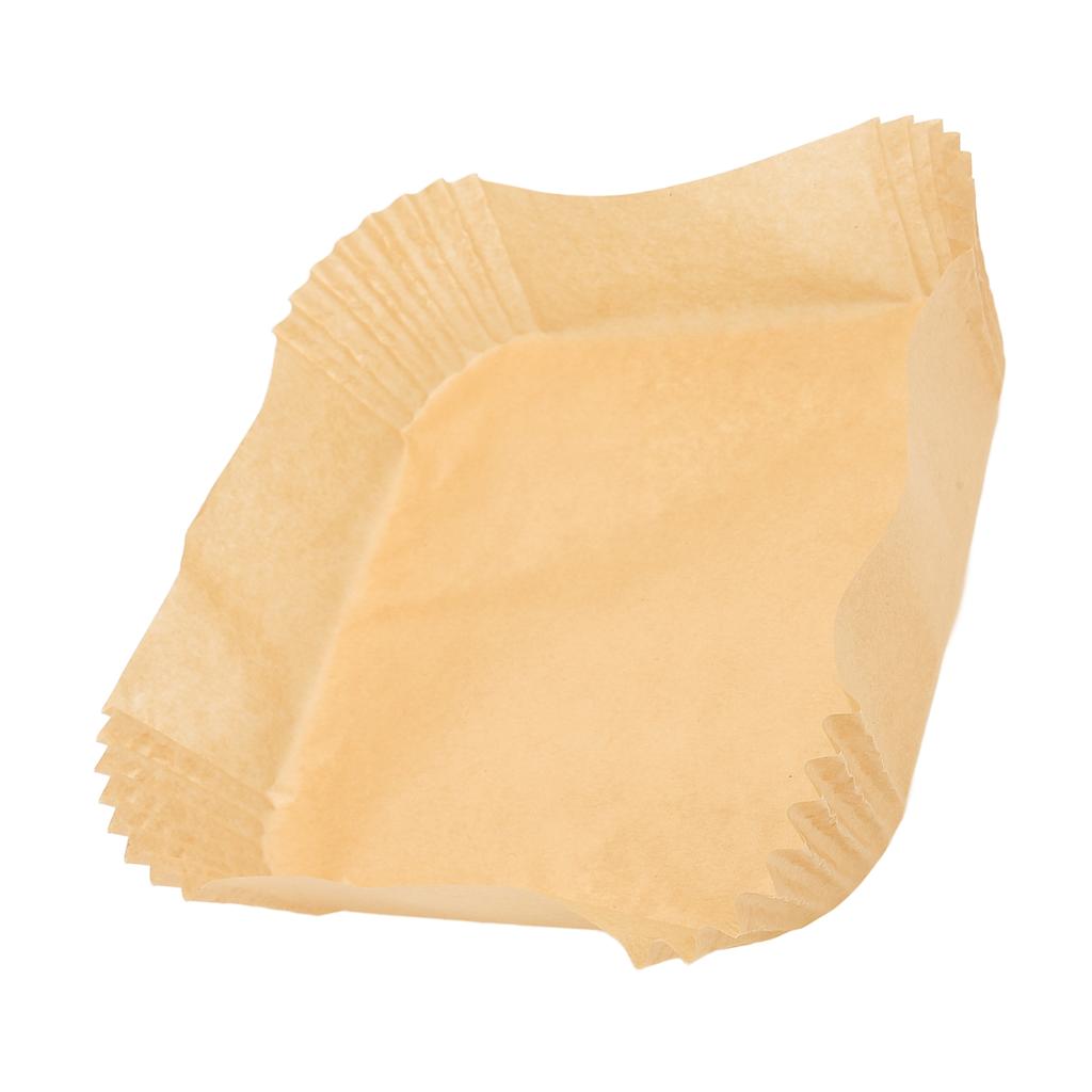 100Pcs Fryer Disposable Non Stick Paper Liner Oil Proof Waterproof Fryer Oil Paper for Microwave Frying Pan