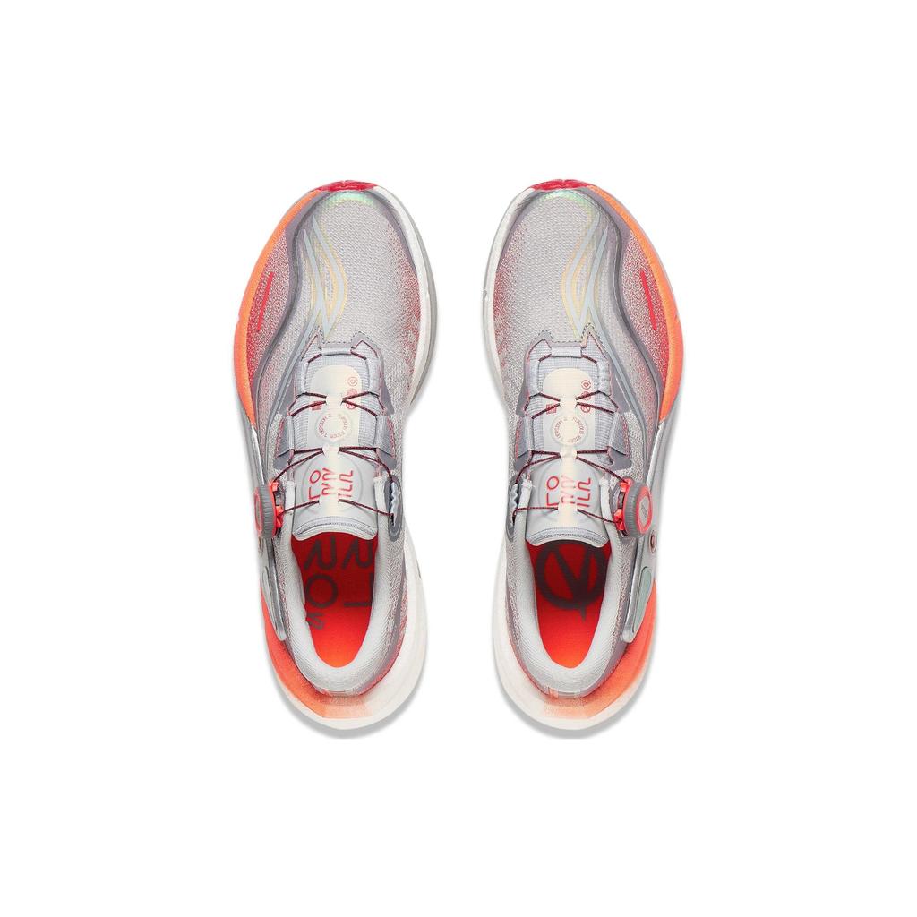 New LiNing Furious Rider 7.0 PRO V2 Low Top Running Shoes Men's Gray Orange ARZT009-4