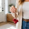 PU Bag Charm Lightweight Keychain Pendant Cute Decorative Accessory  Car Interior