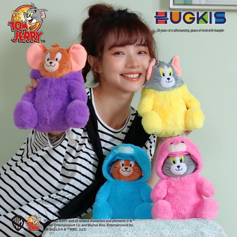 Genuine Warner Brothers Tom and Jerry Superman Tom Cat Plush Doll with Dinosaur Costume