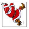 Creative Toilet Seat Clings Christmas Sticker, Funny Santa Claus Decal, Waterproof Removable Wall Stickers PVC Holiday Bathroom Decor for Home
