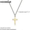 Women's Cross Necklace, Chain Necklace Exquisite Layered Gold Cross Pendant Necklace Simple Cute Women's Necklace Go