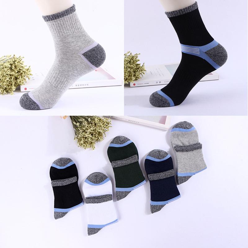 5 Pairs Hohe Qualität männer Socken Baumwolle Sport Schnell Trocknend Männer Herbst Winter Socken Strandard Thermische Männlichen Trekking EU38-45