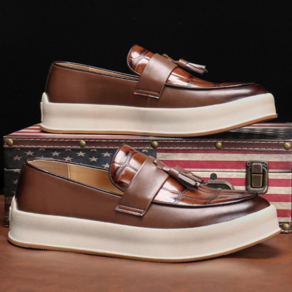 Men Loafers Shoes Leather Shoes Men's Summer Youth British Style Lazy Loafers Casual Shoes Man Chaussure Homme