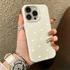 Aesthetics Polka Dot Phone Case For iPhone 17 AIR 16 15 14 13 12 11 Pro MAX Plus Y2K Jelly Shockproof Bumper Cover