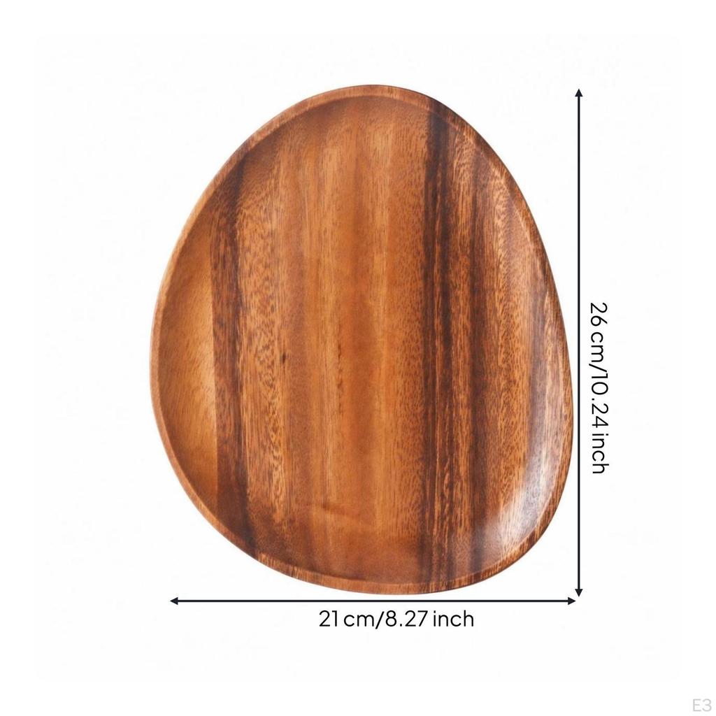 Versatile Wooden Serving Tray | Smooth Polished Surface, Acacia Wood Tray, for Tabletop Styling