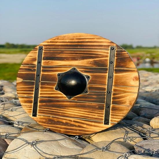 60.96 Cm Wooden Shield Viking Round Shield Medieval Warrior Shield Décor Shield Best Gift Decorative