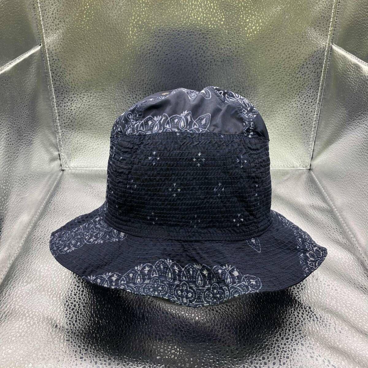 Used KAPITAL Bat Sea Paisley Hat Diver Patch Navy Capital