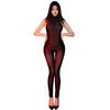 Sexy Women Open Crotch Oil Glossy Shiny Elastic Bodysuit Hollow Out Sheer See Through Yoga Shaping Tights Cosplay Maid Leotard