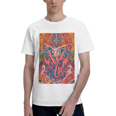 Migetuke Ghost Band Mens T-Shirts True Classic Tees Casual Cotton Fitted Tshirts Shirts for Men - White(1)