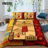 African Woman King Queen Duvet Cover Retro Exotic Tribal Black Girl Pattern Bedding Set Africa Polyester Quilt Cover Pillowcase