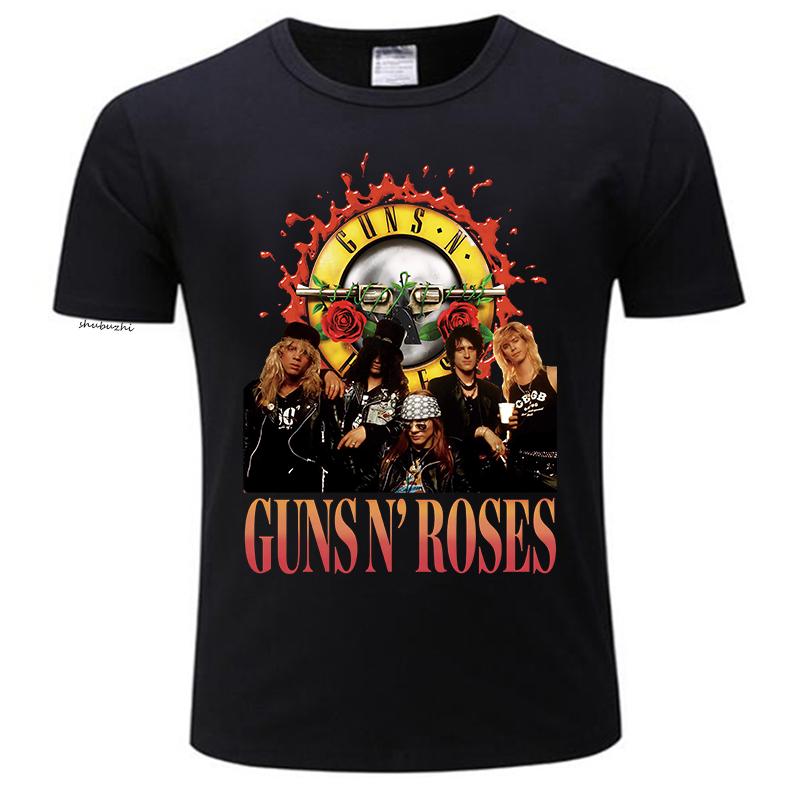 Guns N' Roses Men/Women T Shirt Fashion Guns N Roses Tshirts Summer Tops Tees GnR Rock T-shirt Men Loose T-shirts Plus Size