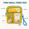 Kleine Netz-Strandtasche Klare Kosmetiktasche mit abnehmbarem Handgelenkband Reise-Organizer für Sonnencreme Schlüssel Kabel