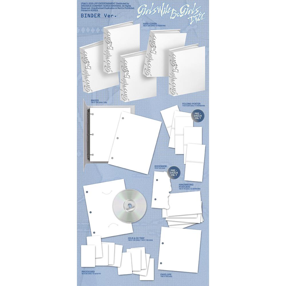 ITZY Girls Will Be Girls (Binder Ver.) (Random Ver.) (POB)