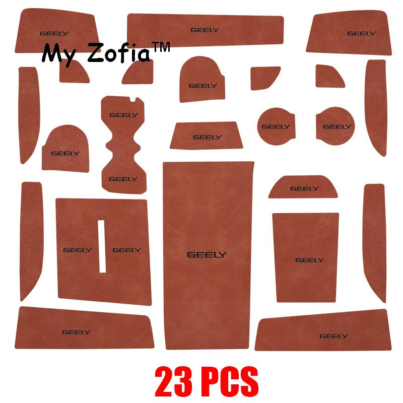 For Geely Cityray 2024 2025 Boyue Car Anti-Slip Door Groove Mats Gate Slot Pad Mat Non-Slip Pad Water Protect Auto Accessories